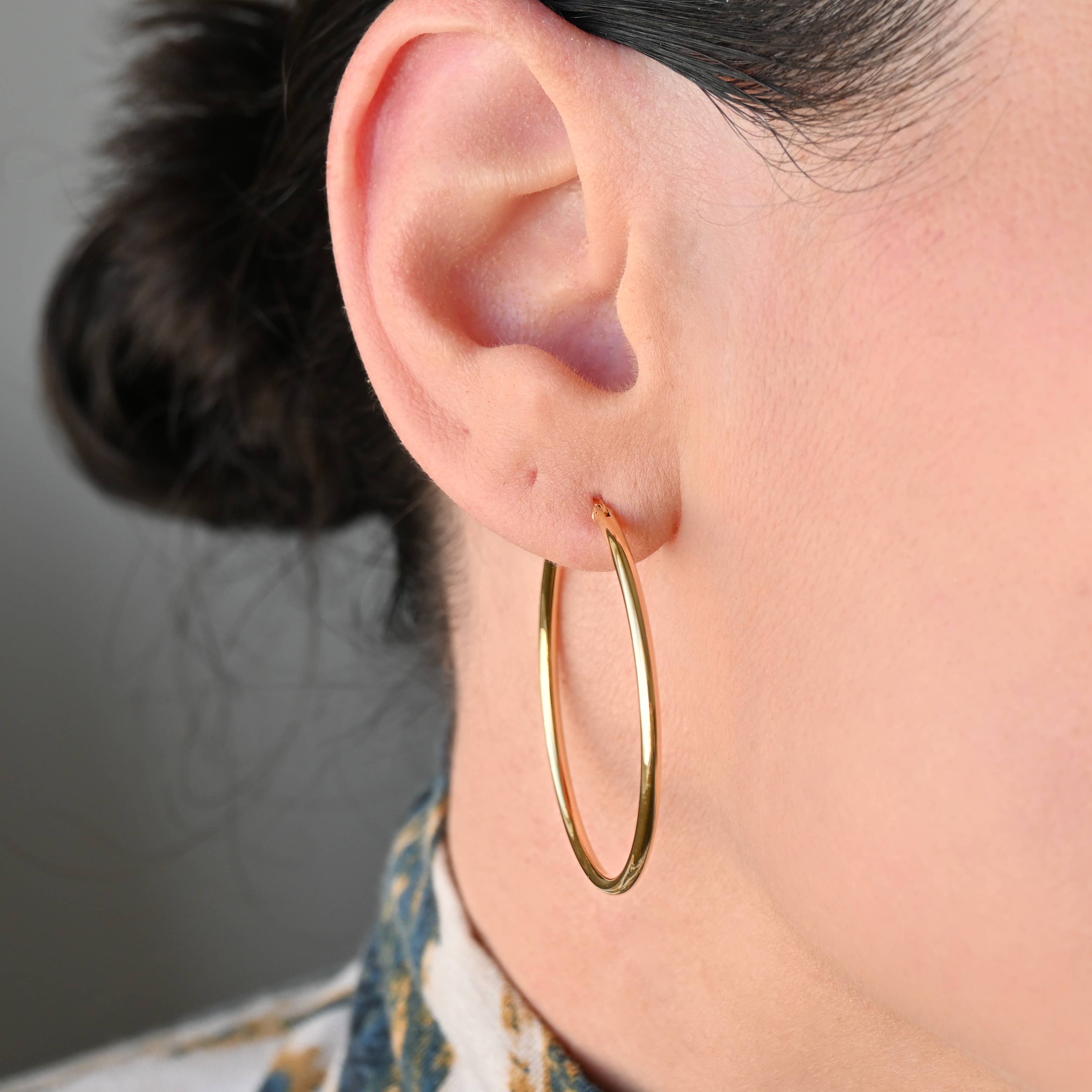 Continuous Hoop Earrings