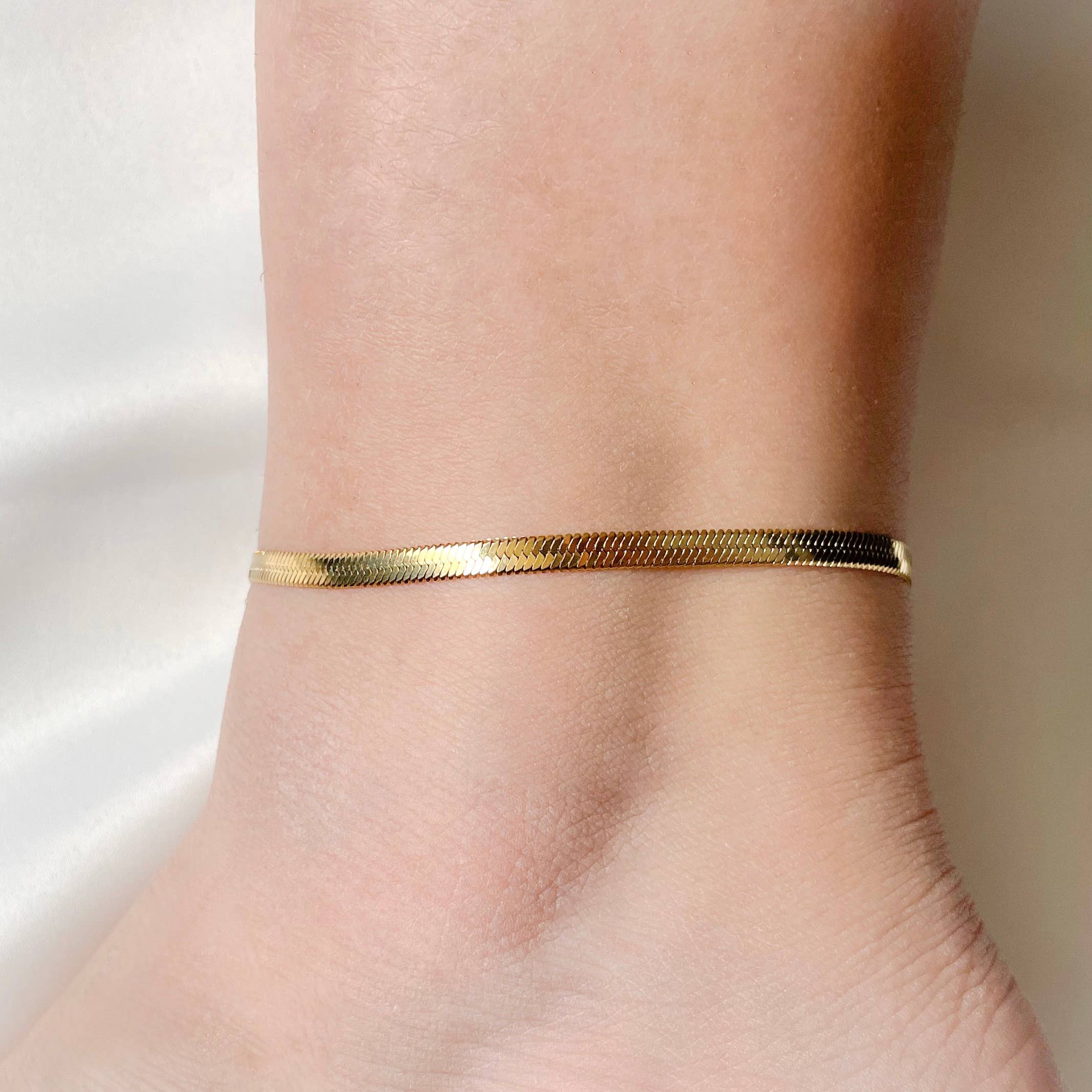 Herringbone Anklet