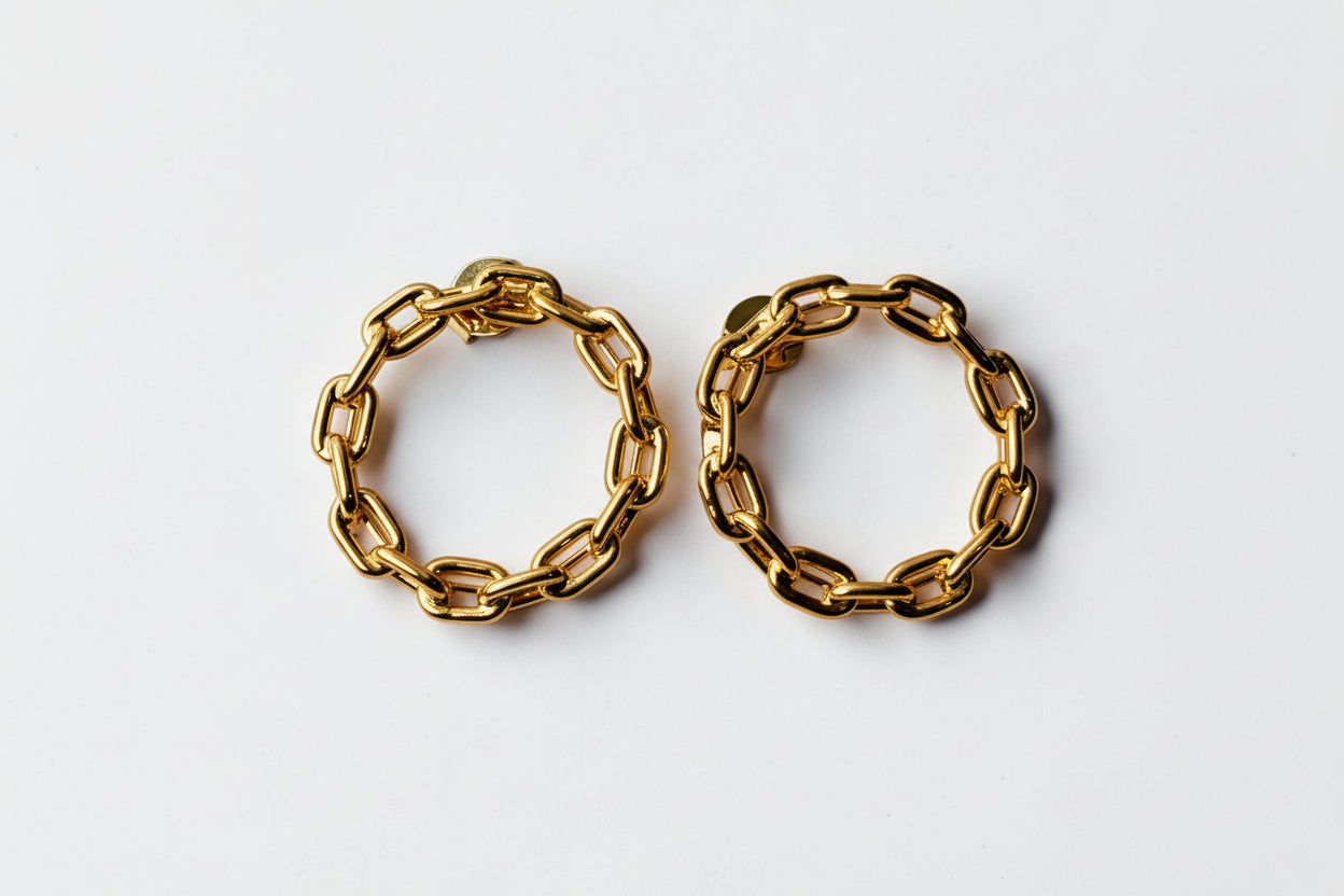 Paperclip Link Earrings