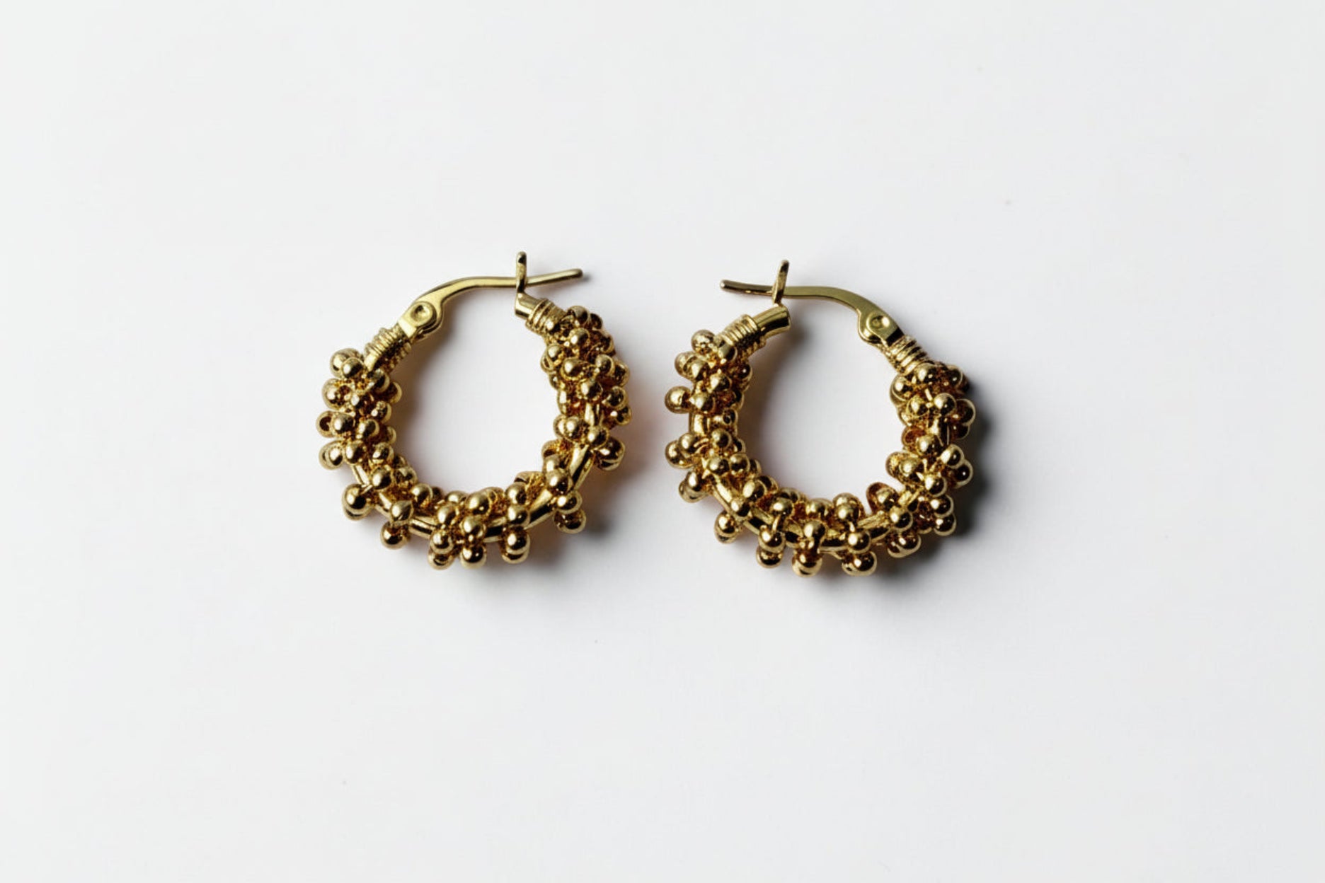 Beaded Hoop Earrings