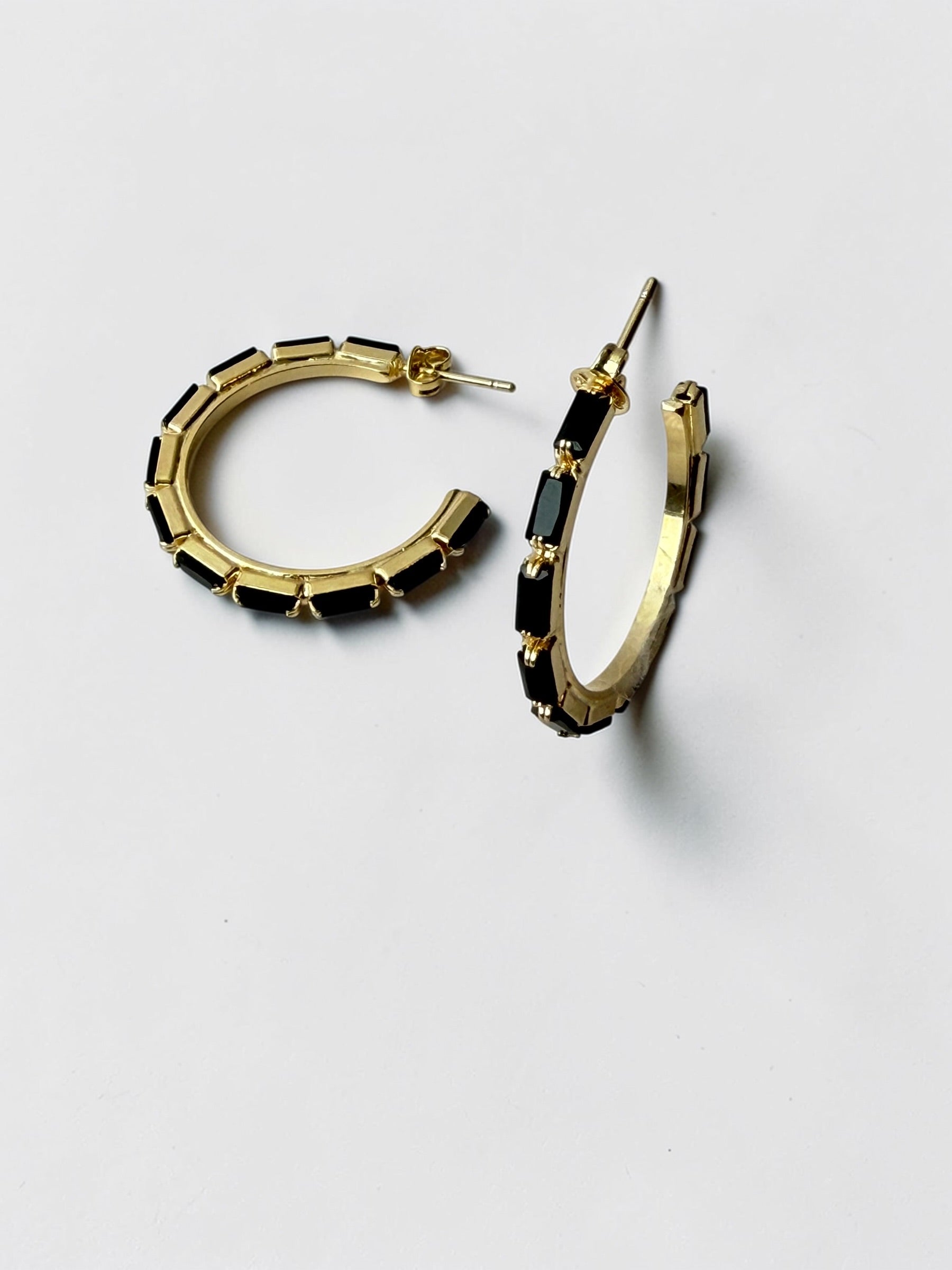 Baguette Hoops Earrings