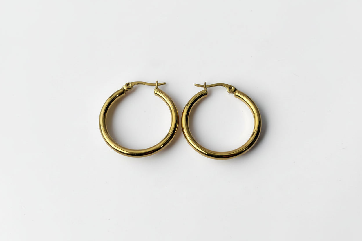 Tube Hoop Earrings