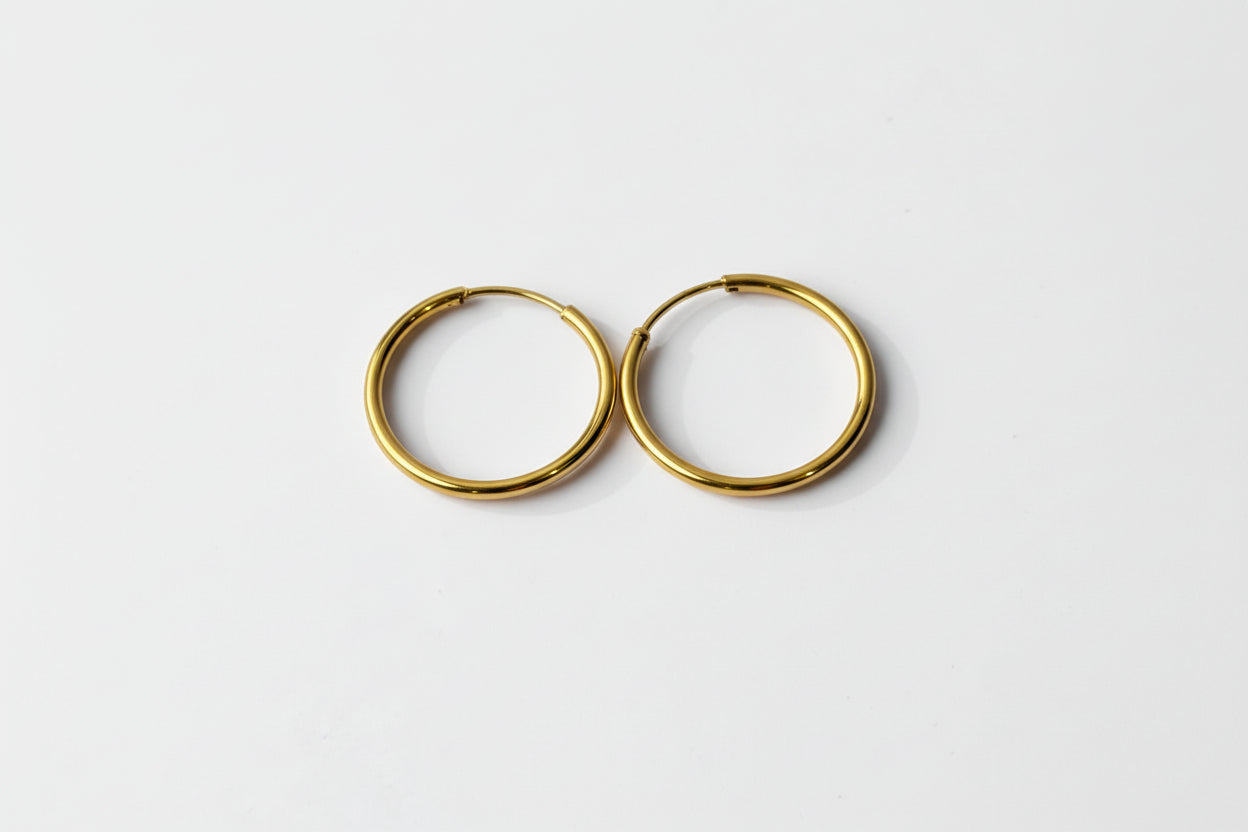 Continuous Hoop Earrings