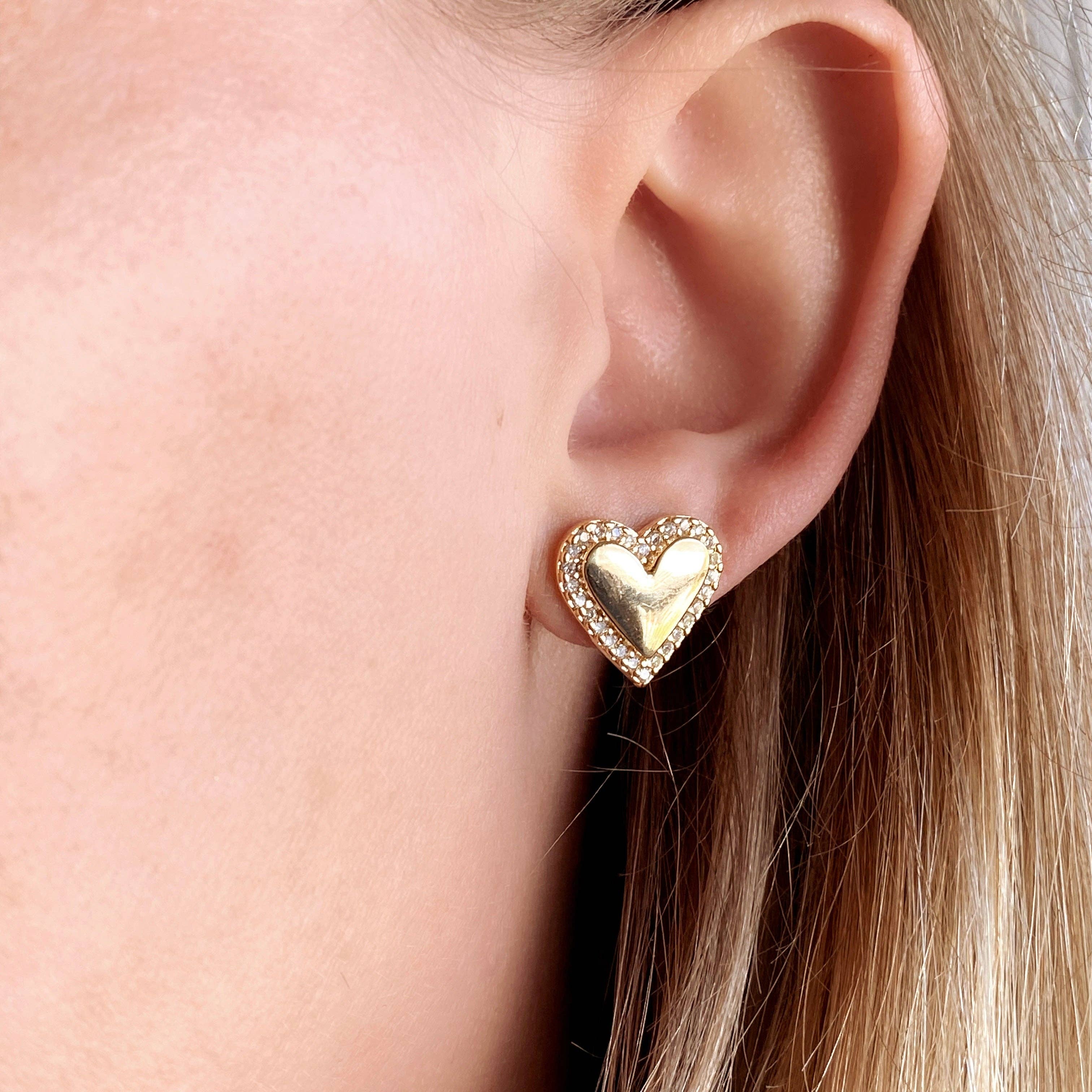 Dainty Heart Earrings