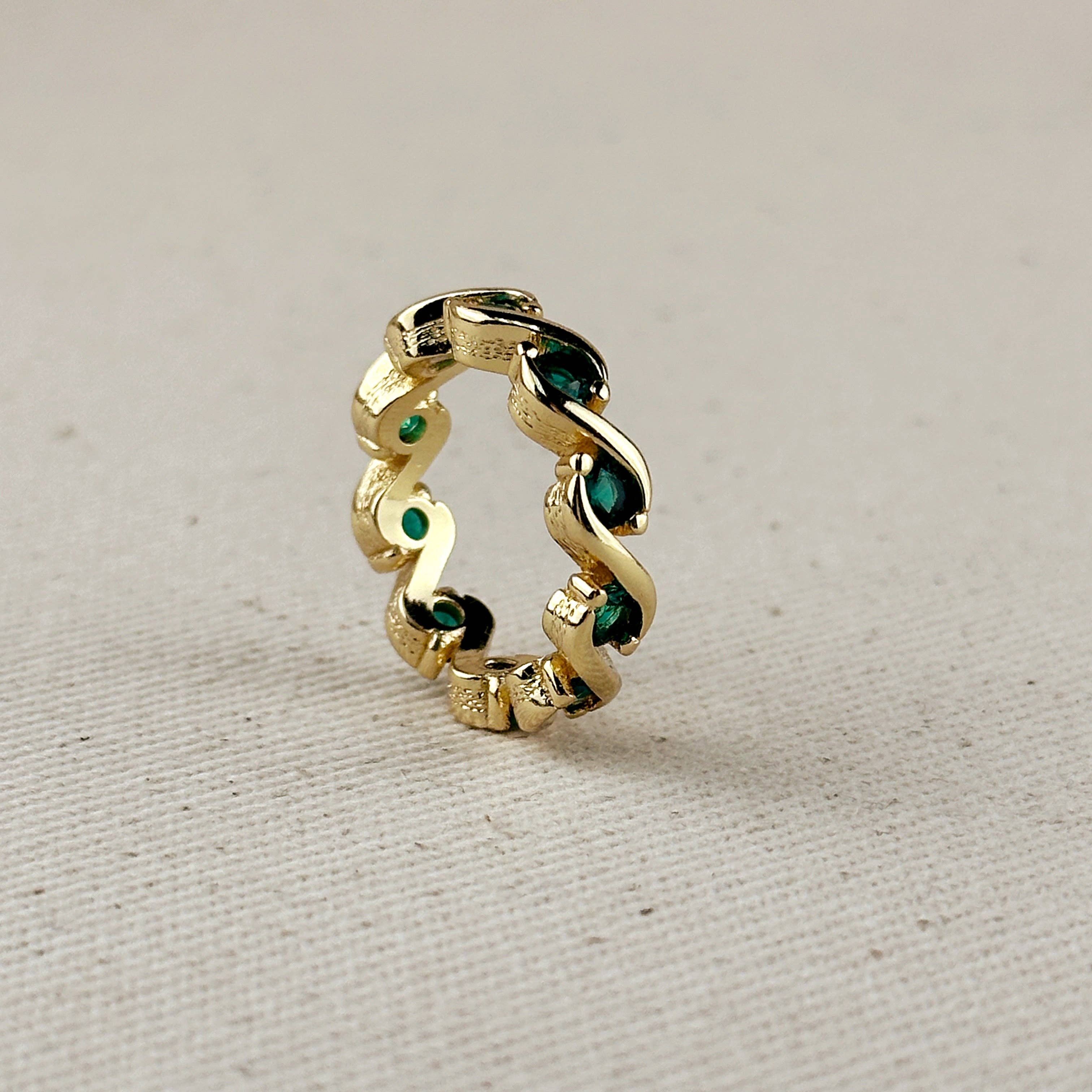 Wave Eternity Band Ring