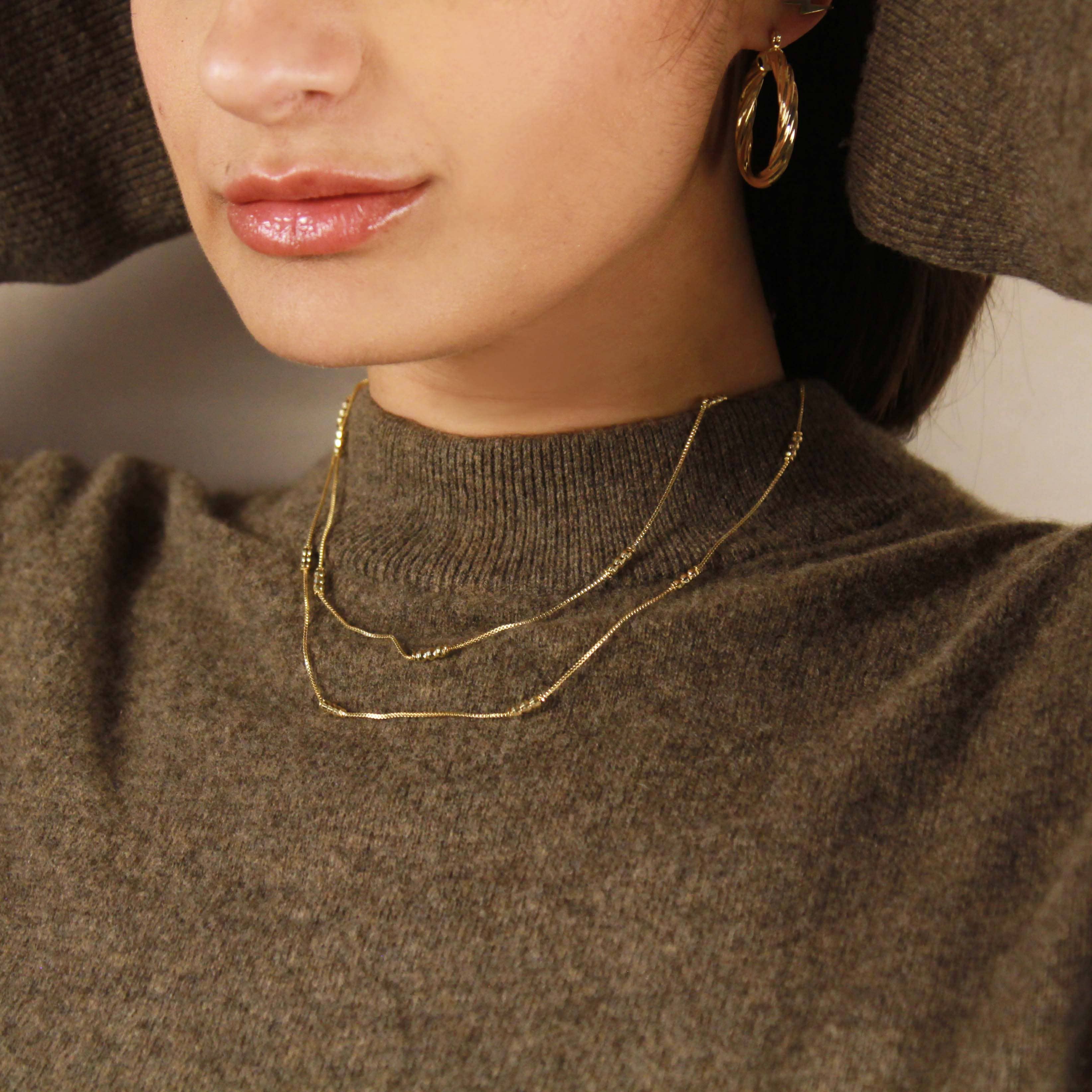 Lena Box Chain Necklace